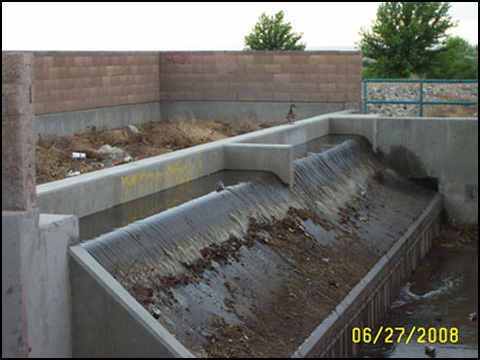 Small stormwater outfall, Albuquerque, NM